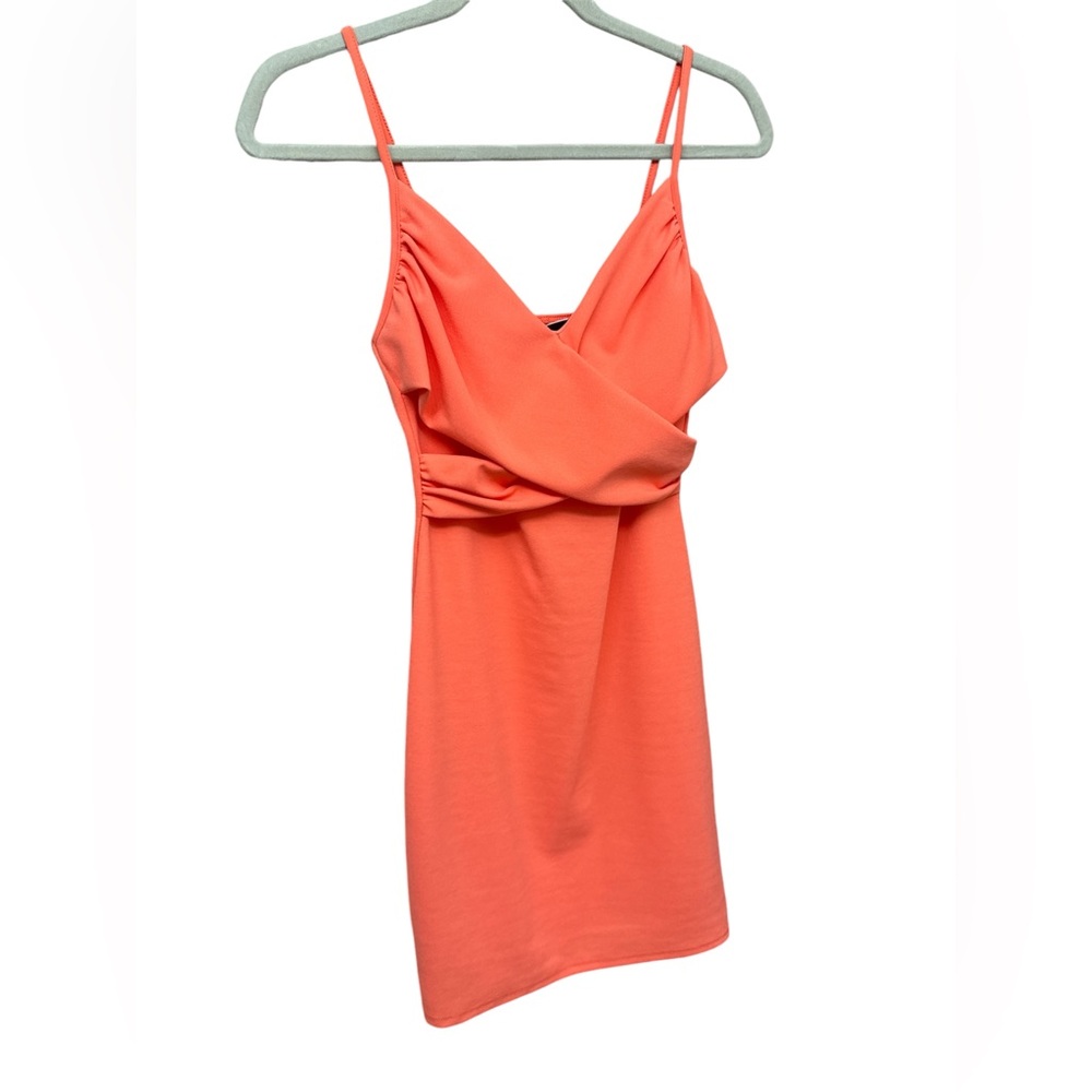 Coral Dress with small side slits